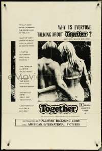 5j1202 TOGETHER 1sh 1972 sexy Marilyn Chambers in a different kind of love story!