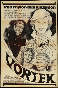 5j1217 VORTEX 1sh 1976 Rod Taylor, Bibi Anderson, most diabolical plot ever conceived, ultra rare!