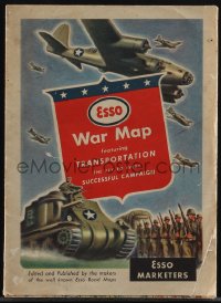 5j1657 ESSO 23x33 WWII war poster 1940s transportation is the key to a very successful campaign!