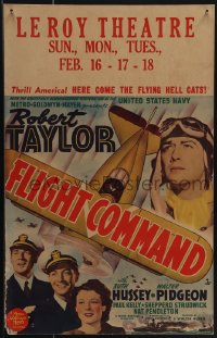 5j0413 FLIGHT COMMAND WC 1940 pilot Robert Taylor, Ruth Hussey, Walter Pidgeon, ultra rare!