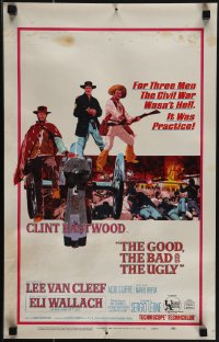 5j0418 GOOD, THE BAD & THE UGLY WC 1968 Clint Eastwood, Lee Van Cleef, Wallach, Sergio Leone classic!