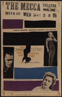 5j0428 MAN WITH THE GOLDEN ARM WC 1956 Frank Sinatra, Kim Novak, Parker + classic Saul Bass art!