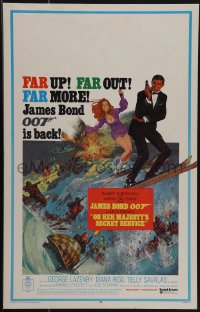 5j0431 ON HER MAJESTY'S SECRET SERVICE WC 1969 George Lazenby's only appearance as James Bond!