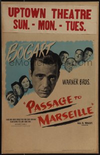 5j0434 PASSAGE TO MARSEILLE WC 1944 Frenchman Humphrey Bogart escapes Devil's Island to fight Nazis!