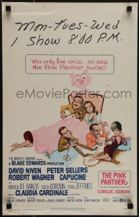 5j0435 PINK PANTHER WC 1964 wacky Jack Rickard art of Peter Sellers, David Niven, Capucine & Wagner!