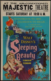 5j0444 SLEEPING BEAUTY WC 1959 Walt Disney cartoon fairy tale fantasy classic, great montage art!