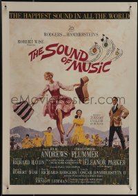 5j0445 SOUND OF MUSIC WC 1965 classic Terpning artwork of Julie Andrews, TODD-AO, color by DeLuxe!