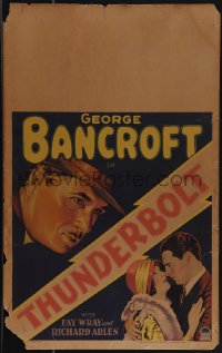 5j0449 THUNDERBOLT WC 1929 Josef von Sternberg, art of George Bancroft, Fay Wray & Richard Arlen!