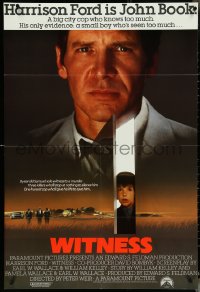 5j1230 WITNESS int'l 1sh 1985 big city cop Harrison Ford in Amish country, Peter Weir, different!