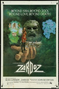 5j1238 ZARDOZ 1sh 1974 Lesser art of Sean Connery, who has seen the future and it doesn't work!