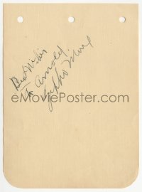 5j0230 ZEPPO MARX signed 5x6 album page 1930s it can be framed & displayed with a repro photo!