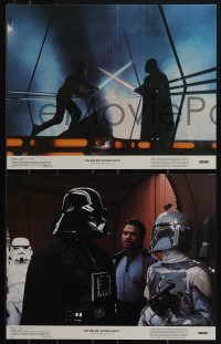 5j0678 EMPIRE STRIKES BACK 8 color 11x14 stills 1980 George Lucas classic, complete set with slugs!