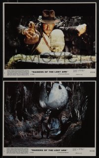 5j1907 RAIDERS OF THE LOST ARK 8 8x10 mini LCs 1981 Harrison Ford, George Lucas & Spielberg classic!