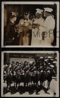 5j1977 WEDDING MARCH 3 8x10 stills 1928 Erich von Stroheim & Zasu Pitts, horses & soldiers!