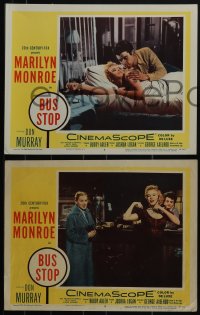 5j1604 BUS STOP 4 LCs 1956 great images all with super sexy Marilyn Monroe + Don Murray!