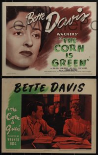 5j1493 CORN IS GREEN 8 LCs 1945 Bette Davis, Nigel Bruce, John Dall, Welsh mining town!