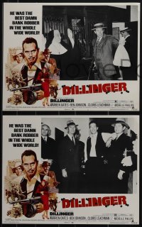 5j1496 DILLINGER 8 LCs 1973 Warren Oates in the title role, Michelle Phillips, Richard Dreyfuss!