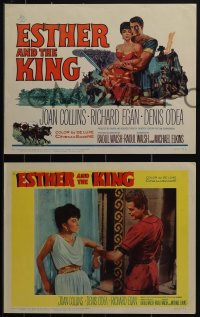 5j1499 ESTHER & THE KING 8 LCs 1960 Mario Bava, sexy Joan Collins in title role & Richard Egan!