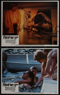 5j1507 FRIDAY THE 13th 8 LCs 1980 great images from the slasher horror classic, Kevin Bacon!