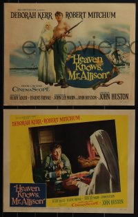 5j1510 HEAVEN KNOWS MR. ALLISON 8 LCs 1957 tough WWII soldier Robert Mitchum, nun Deborah Kerr!