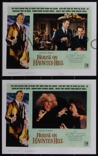 5j0309 HOUSE ON HAUNTED HILL signed #1/3 set of 8 faux LCs 2021 scenes you would like to see!