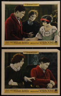 5j1598 ICEBOUND 5 LCs 1924 pretty Lois Wilson comforts Richard Dix, who won't look at her, rare!