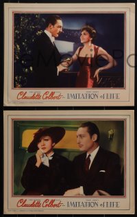 5j1589 IMITATION OF LIFE 6 LCs 1934 Fannie Hurst, images of sexy Claudette Colbert, Warren William!