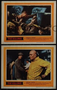 5j1591 KILLING 6 LCs 1957 directed by Stanley Kubrick, Sterling Hayden, classic film noir crime!