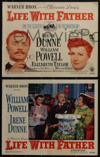 5j1524 LIFE WITH FATHER 8 LCs 1947 cool images of William Powell & Irene Dunne!