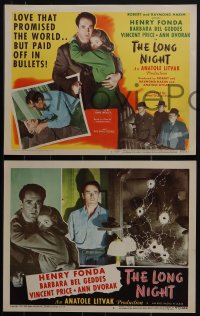 5j1526 LONG NIGHT 8 LCs 1947 Henry Fonda & Bel Geddes' love promised the world but paid in bullets!