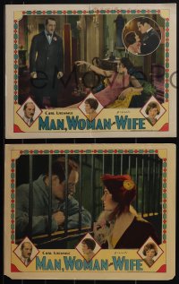 5j1614 MAN WOMAN & WIFE 4 LCs 1929 woman's dead husband returns & kills man blackmailing her, rare!