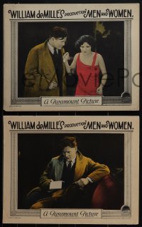 5j1625 MEN & WOMEN 3 LCs 1925 Richard Dix, Claire Adams, Neil Hamilton, William De Mille!