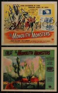 5j1533 MONOLITH MONSTERS 8 LCs 1957 Grant Williams, Lola Albright, cool Universal sci-fi horror!