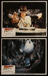 5j1543 RAIDERS OF THE LOST ARK 8 LCs 1981 Harrison Ford, George Lucas & Steven Spielberg classic!