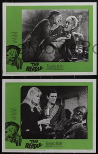 5j1547 REPTILE 8 LCs 1966 Hammer, Jacqueline Pearce in full snake woman monster makeup!