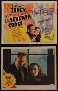 5j1554 SEVENTH CROSS 8 LCs 1944 cool images of Spencer Tracy, Signe Hasso, Cronyn, Guilfoyle!