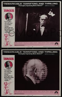 5j1565 TARGETS 8 LCs 1968 Boris Karloff, Sam Fuller, directed by Peter Bogdanovich