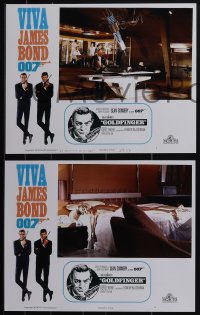 5j0331 VIVA JAMES BOND signed #1/3 set of 4 faux LCs 2021 scenes you would like from Goldfinger!