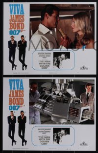 5j0337 VIVA JAMES BOND signed #1/3 set of 4 faux LCs 2021 scenes from The Man with the Golden Gun!