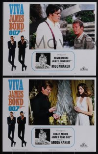 5j0339 VIVA JAMES BOND signed #1/3 set of 4 faux LCs 2021 scenes you would like from Moonraker!