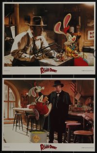 5j1581 WHO FRAMED ROGER RABBIT 8 LCs 1988 Zemeckis, Bob Hoskins, sexy Jessica Rabbit, Baby Herman!