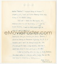 5j0047 EVA MARIE SAINT signed letter 1982 bringing Lillian Gish up to date & requesting a visit!