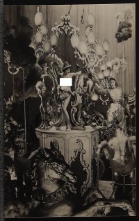 5j1650 FOLIES BERGERE French photo card set 1930s elaborate revue with topless performers, rare!