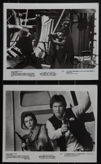 5j0614 RETURN OF THE JEDI presskit w/ 16 stills 1983 includes a screening program & magazine!