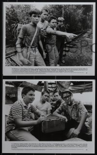 5j0619 STAND BY ME presskit w/ 12 stills 1986 Phoenix, Feldman, O'Connell, Wheaton, Sutherland, rare!