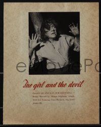 5j0529 GIRL & THE DEVIL Swedish trade ad 1944 Hampe Faustman, ultra rare Swedish fantasy!