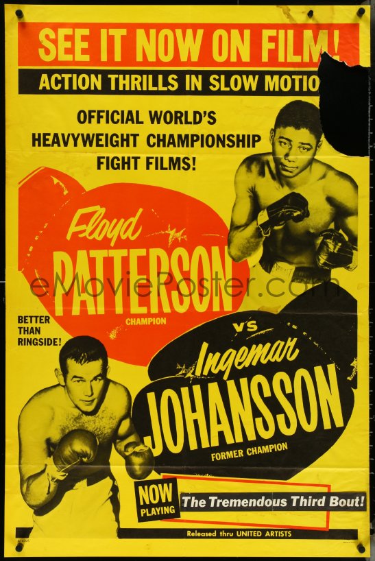 5j0952 Floyd Patterson Vs Ingemar Johansson 1sh 1961