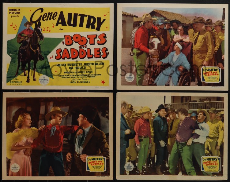 eMoviePoster.com: 5j1484 BOOTS & SADDLES 8 LCs 1937 singing western ...