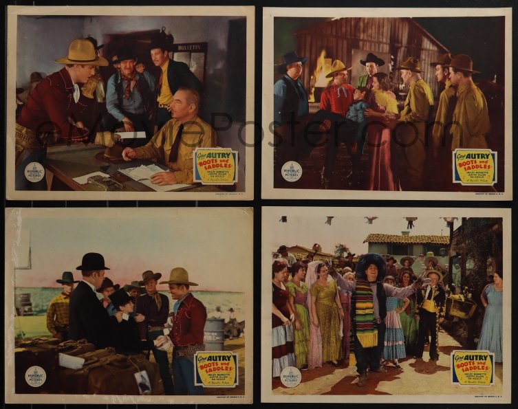 eMoviePoster.com: 5j1484 BOOTS & SADDLES 8 LCs 1937 singing western ...