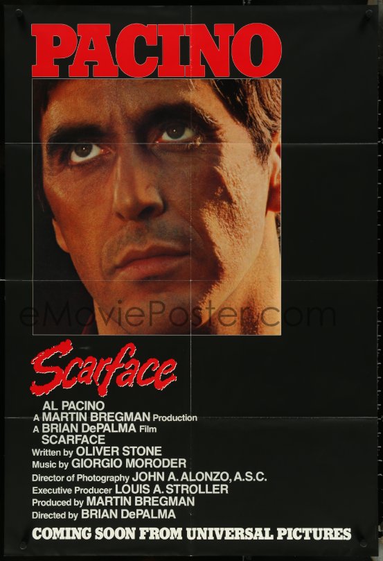 scarface al pacino coming soon poster
